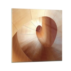 Glasbild - Bild auf glas - Architektonische Serpentine - 30x30 cm