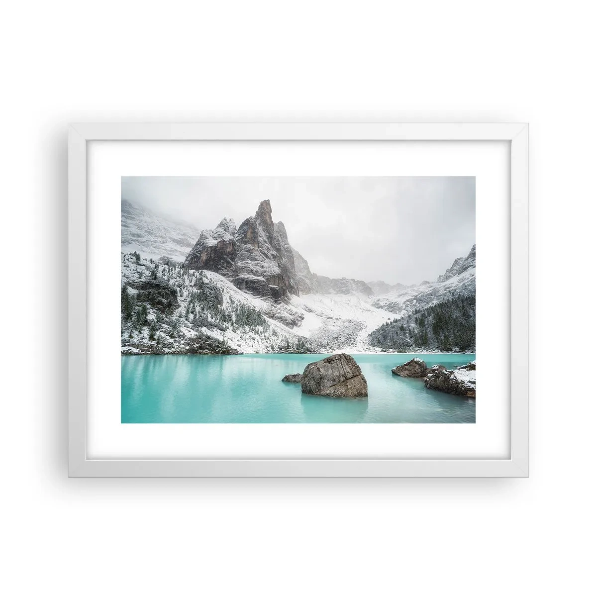 Poster in einem weißen Rahmen - Auf der Hut - 40x30 cm