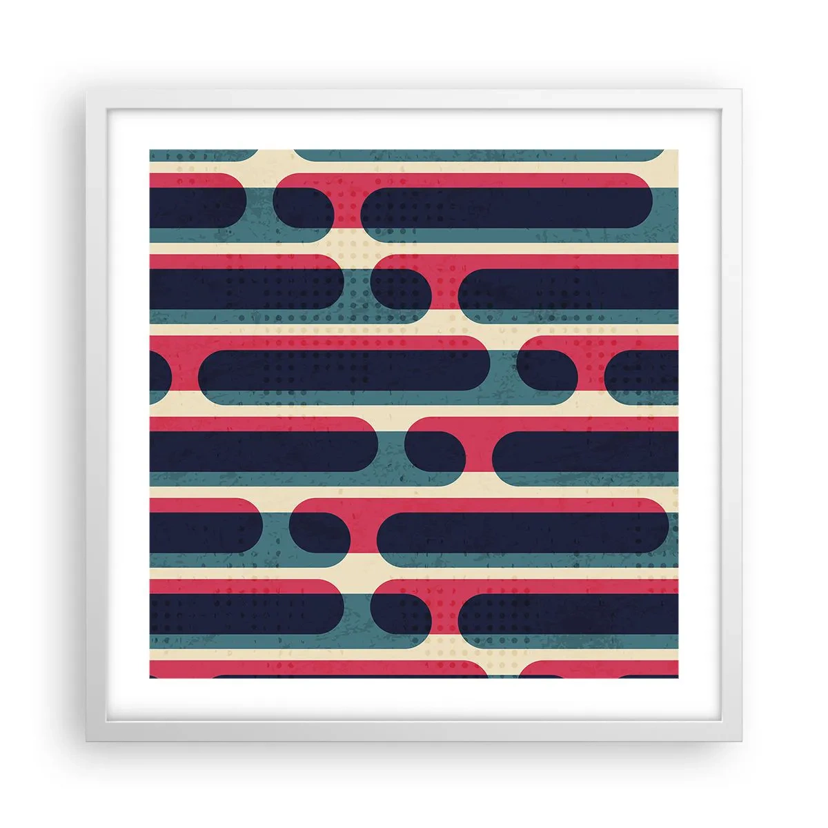 Poster in einem weißen Rahmen - In die Tiefe und vorwärts - 50x50 cm