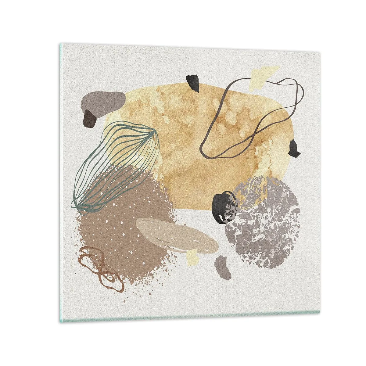 Glasbild - Bild auf glas - Angewandte Plumkologie - 70x70 cm