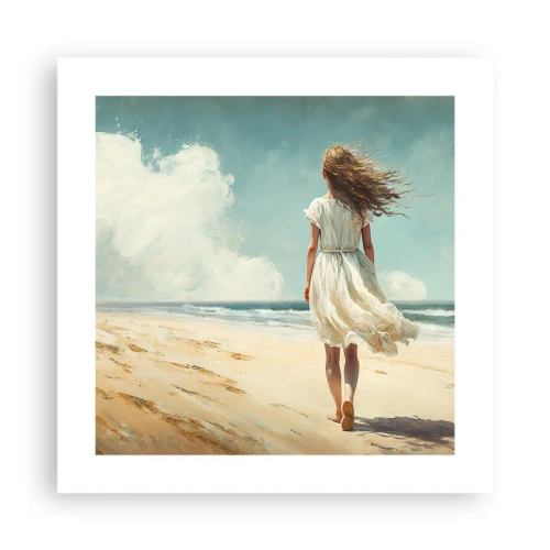 Poster - Der Sonne und dem Wind begegnen - 40x40 cm