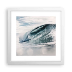 Poster in einem weißen Rahmen - Wasserspitze - 30x30 cm