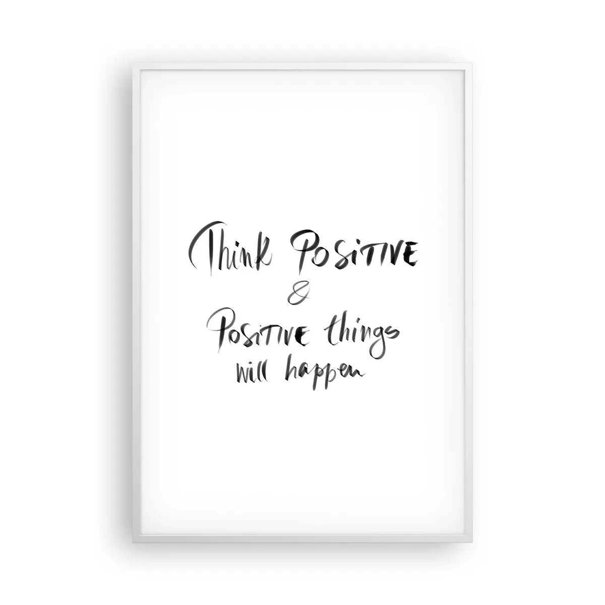 Poster in einem weißen Rahmen - Wie soll man leben? - 70x100 cm