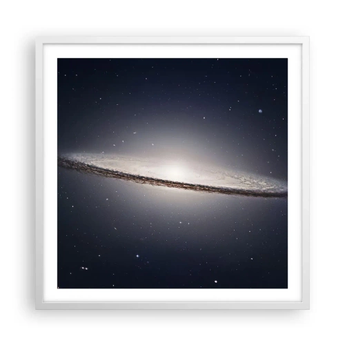 Poster in einem weißen Rahmen - Vor langer Zeit in einer weit entfernten Galaxie ... - 60x60 cm