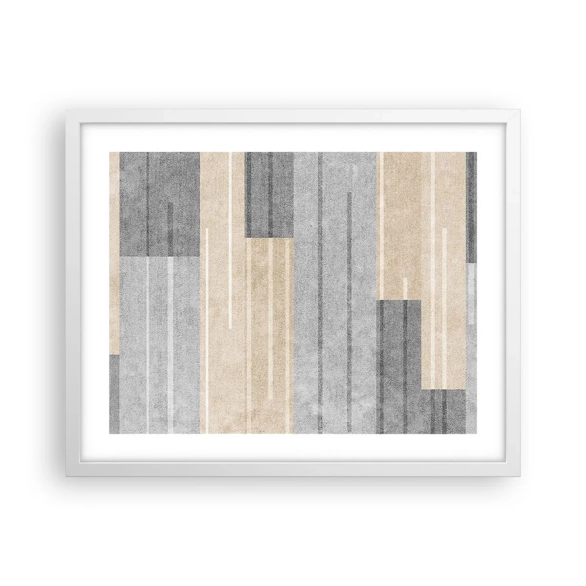 Poster in einem weißen Rahmen - Komposition: Vertikal halten - 50x40 cm