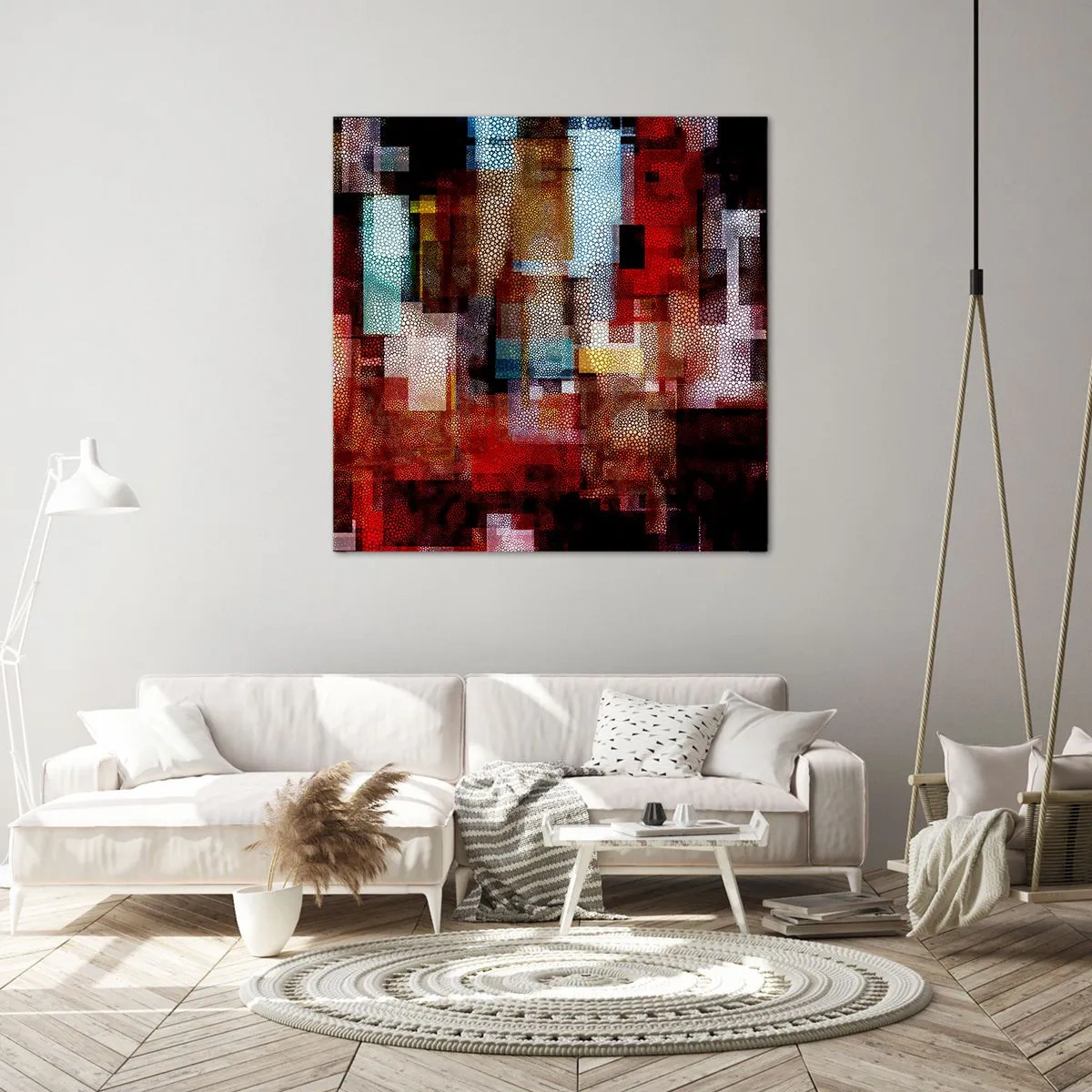 Bild auf Leinwand - Leinwandbild - Verwirrung mit Verwirrung - 50x50 cm