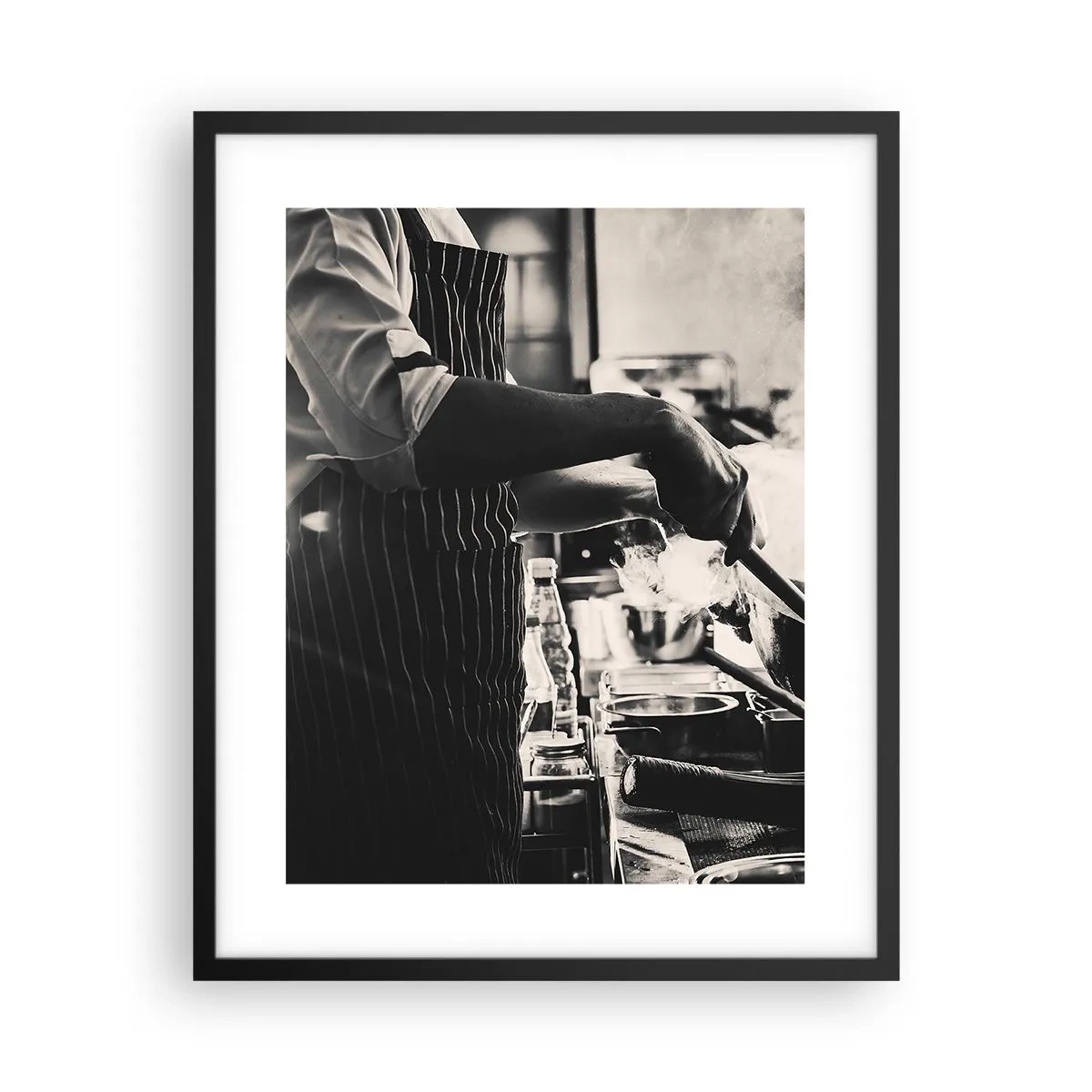 Poster in einem schwarzem Rahmen - Alchemie der Aromen - 40x50 cm