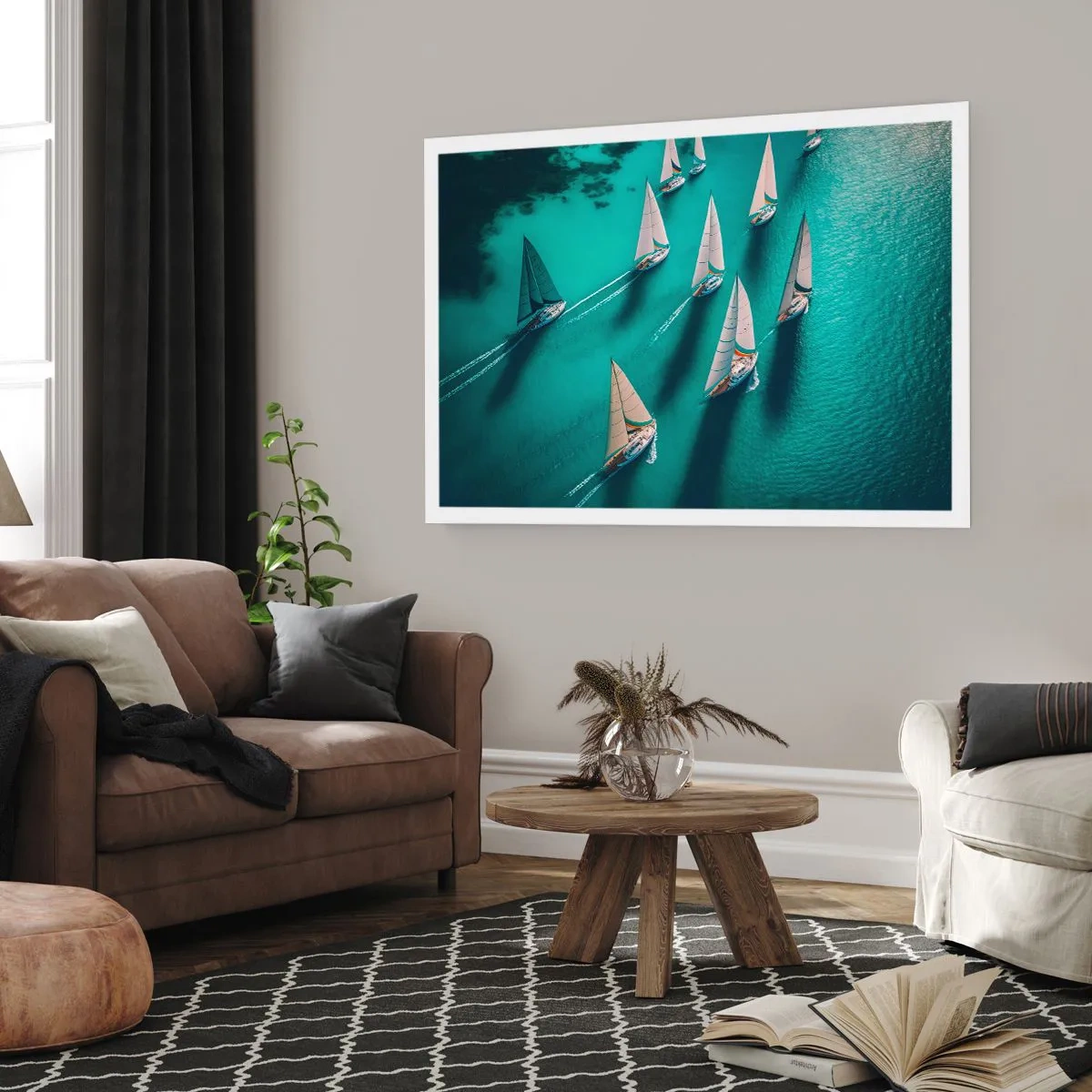 Poster - Im Wettbewerb mit dem Wind - 91x61 cm