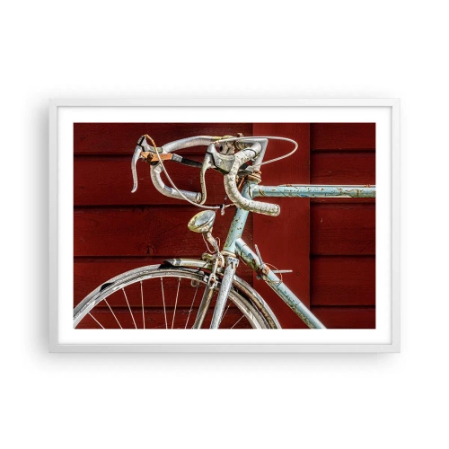 Poster in einem weißen Rahmen - Geschaffen um zu siegen - 70x50 cm