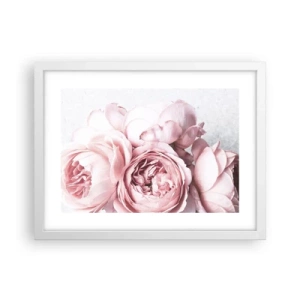 Poster in einem weißen Rahmen - Für Romantiker - 40x30 cm