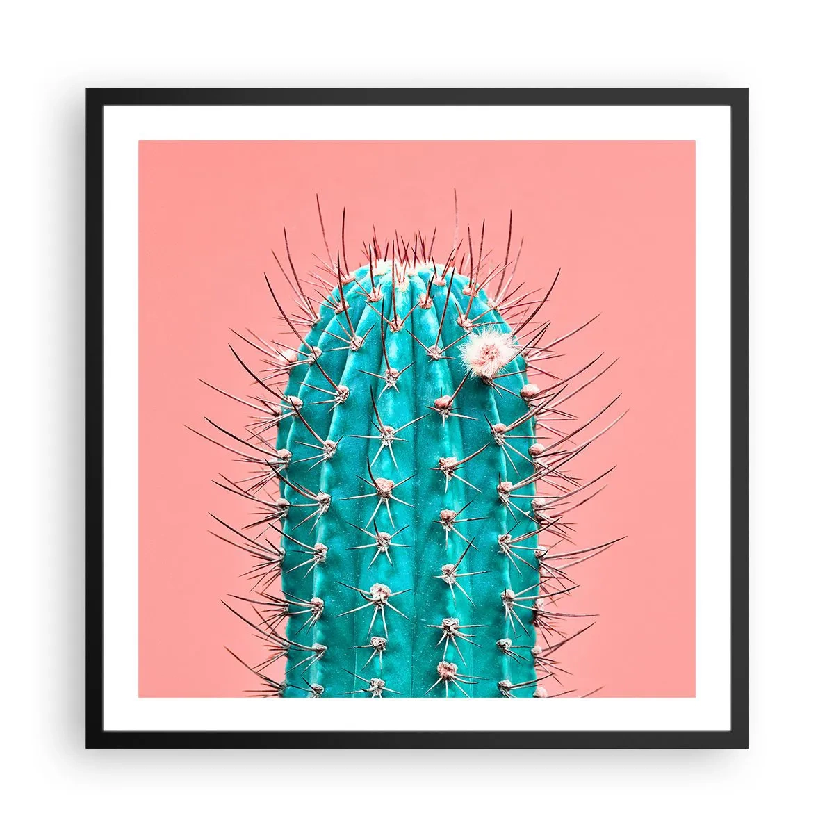 Poster in einem schwarzem Rahmen - Schau einfach hin - 60x60 cm