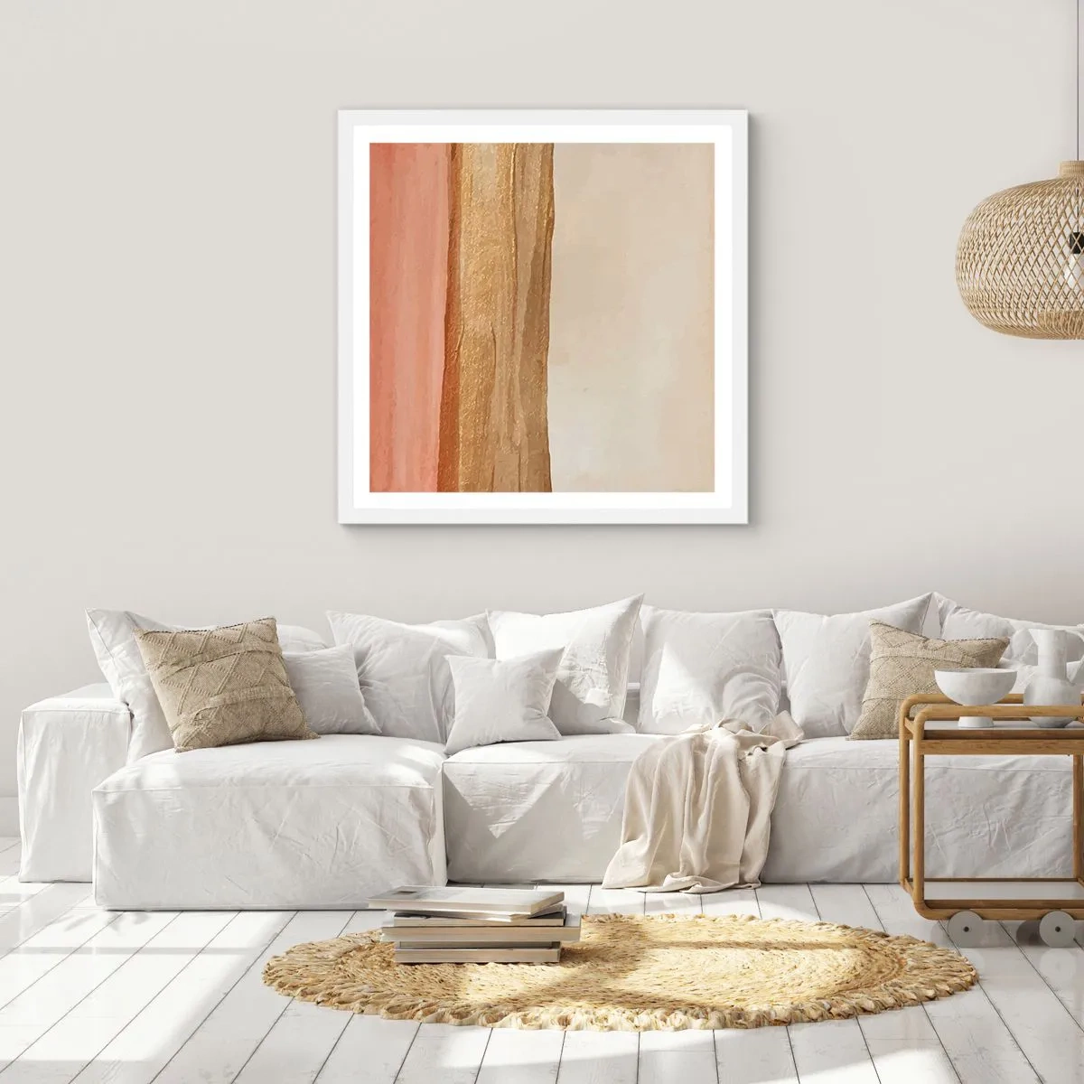 Poster in einem weißen Rahmen - Vertikale Komposition - 50x50 cm