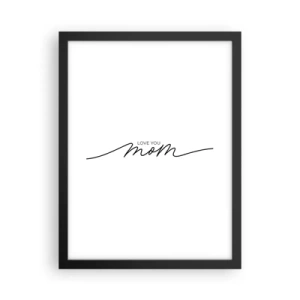 Poster in einem schwarzem Rahmen - Große Emotionen - 30x40 cm