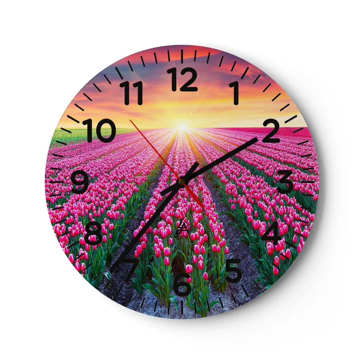Wanduhr - Glasuhr - Schönheitsfarm - 30x30 cm