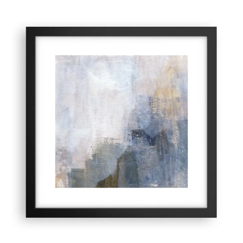 Poster in einem schwarzem Rahmen - Farbtöne und Akkorde - 30x30 cm