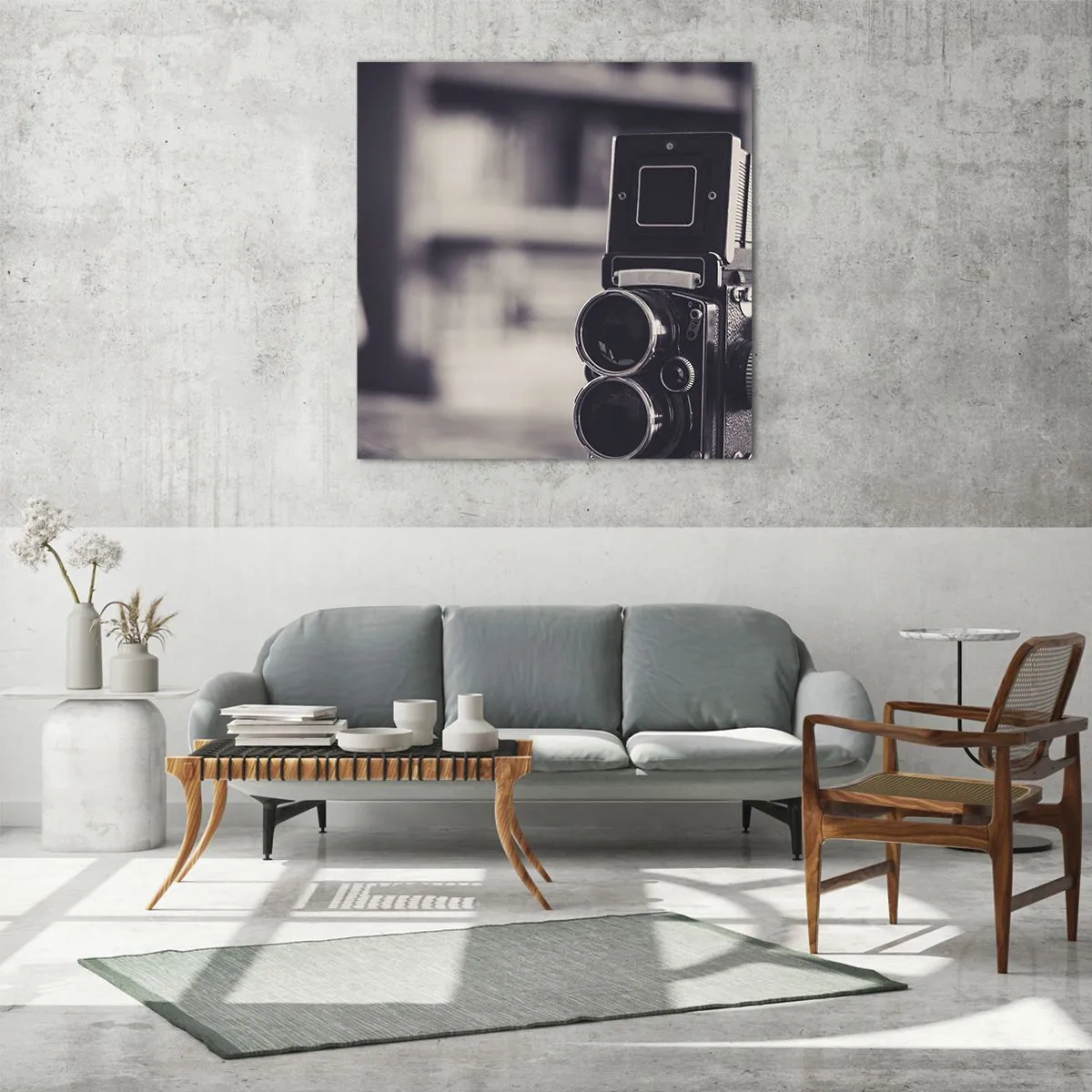 Glasbild - Bild auf glas - Zauber alter Fotografie - 60x60 cm