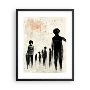 Poster in einem schwarzem Rahmen - Gegen die Einsamkeit - 40x50 cm