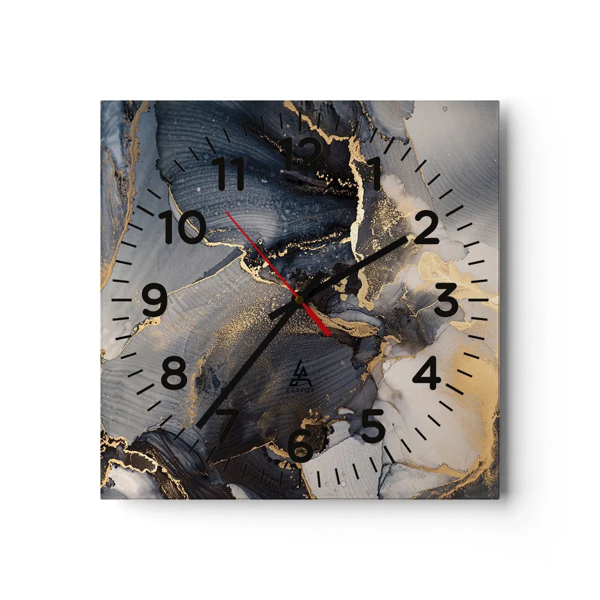 Wanduhr - Glasuhr - Leben aus Stein - 40x40 cm