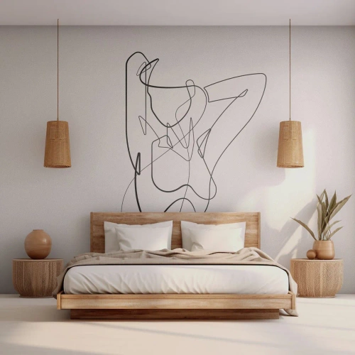 Selbstklebende Fototapete Deluxe Sticker - So, wie du wirklich bist ... - Abstraktion, Frauenkörper, Grafik - 200x140 cm