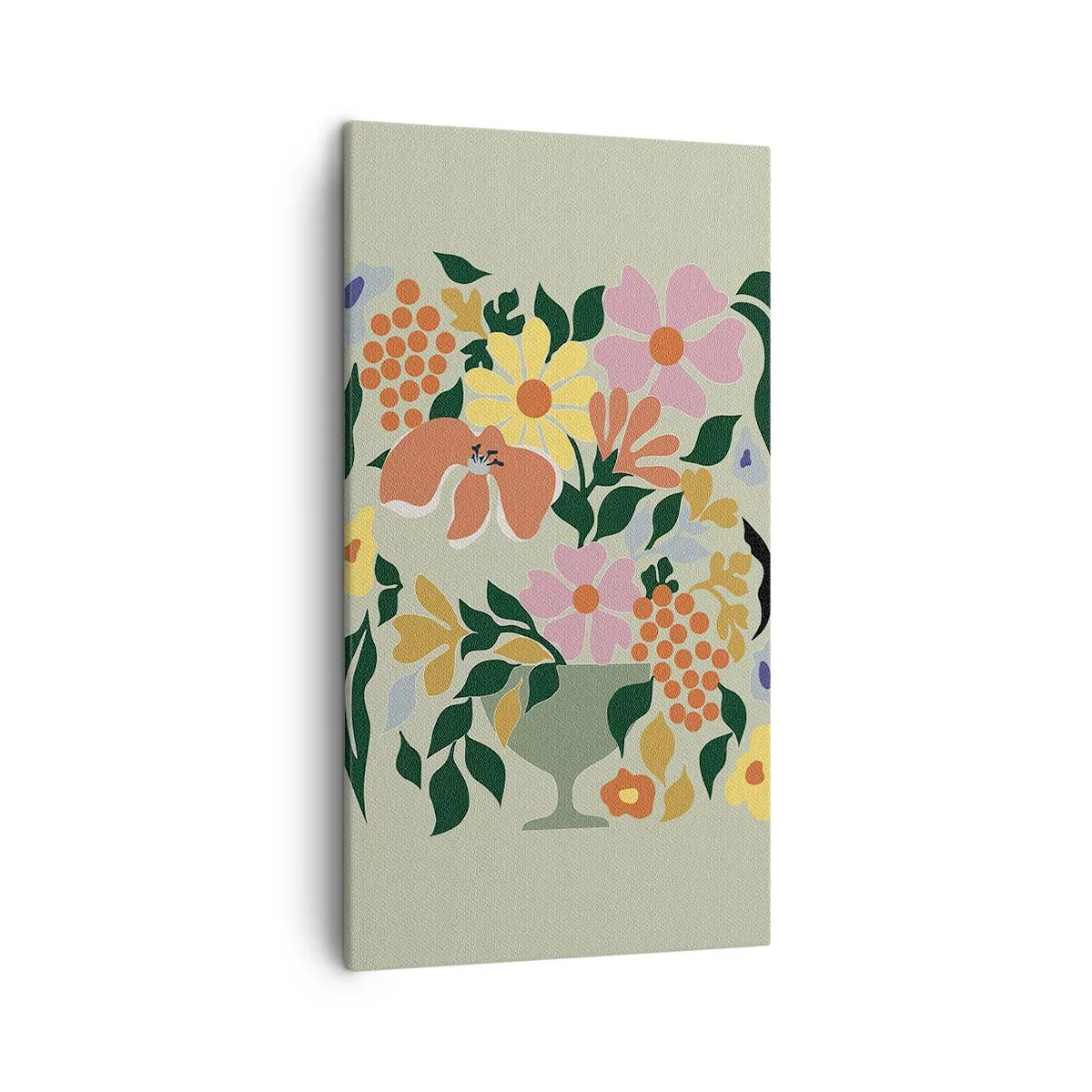 Bild auf Leinwand - Leinwandbild - Strauß voller Leben - 45x80 cm