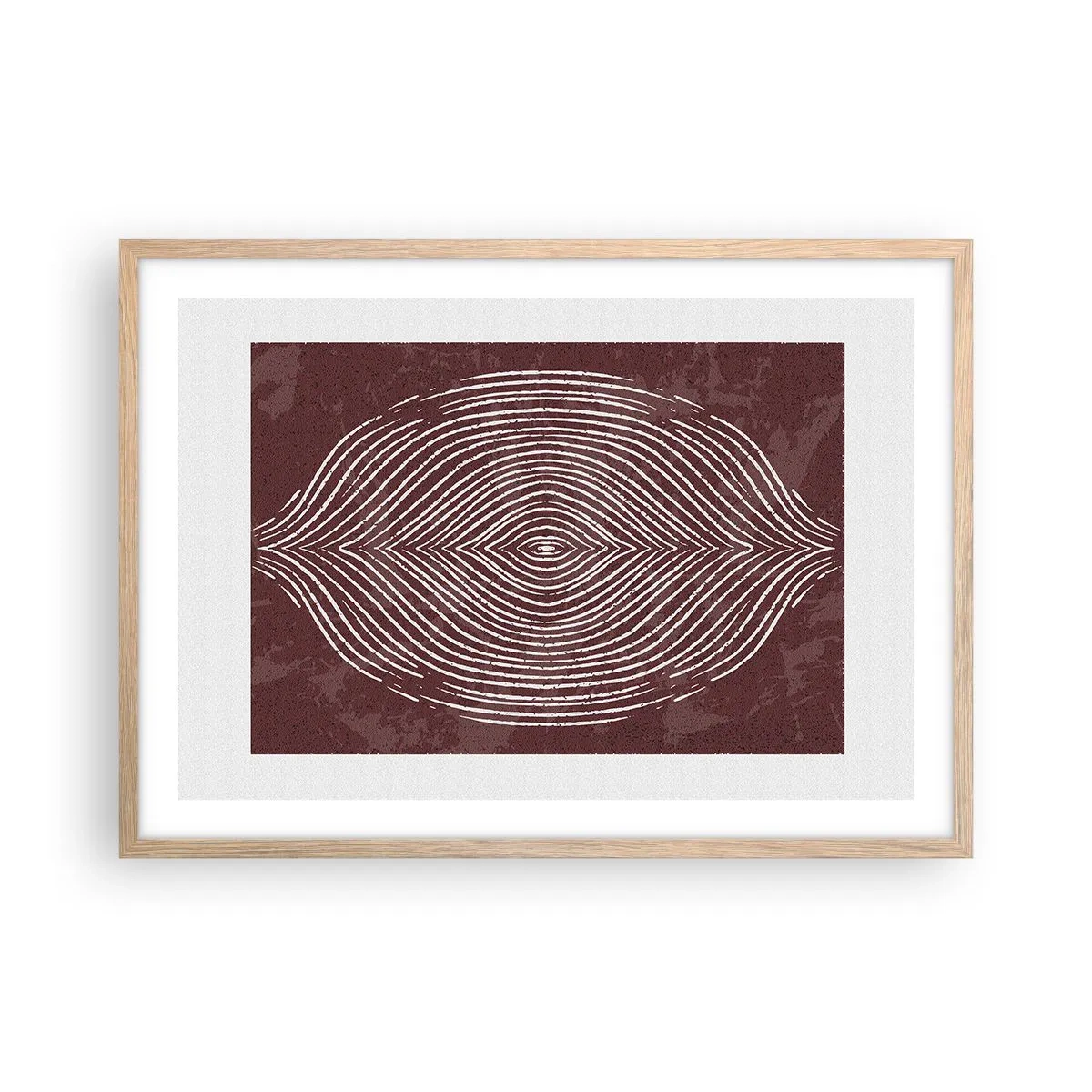 Poster in einem Rahmen aus heller Eiche - Der Raum spricht - 70x50 cm