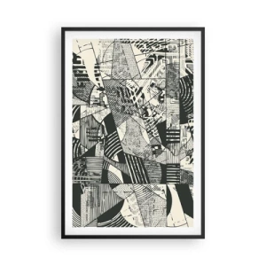 Poster in einem schwarzem Rahmen - Die Dynamik der Gegenwart - 61x91 cm