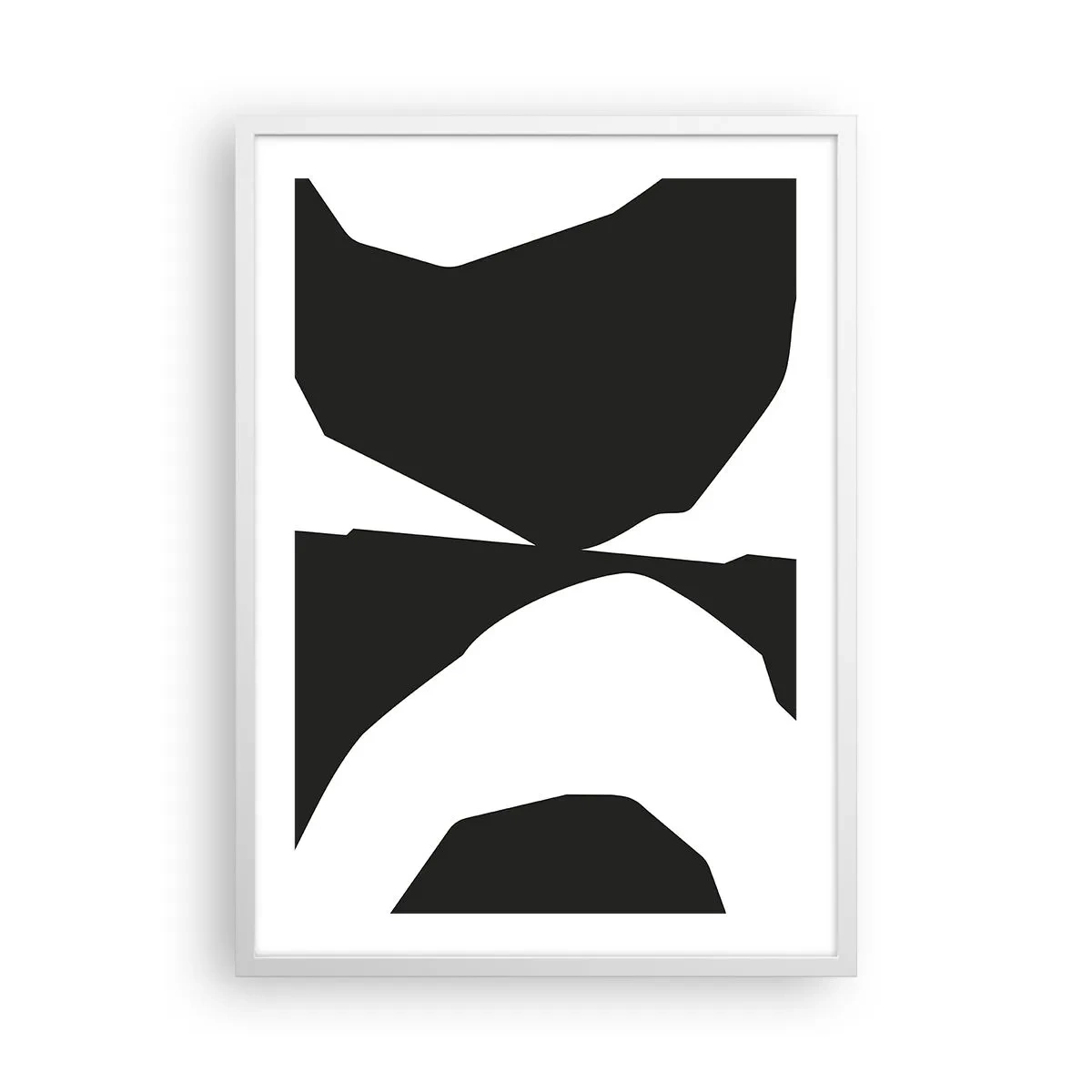 Poster in einem weißen Rahmen - Positiv negativ - 50x70 cm