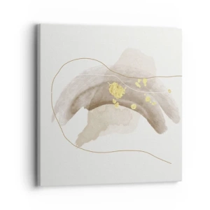 Bild auf Leinwand - Leinwandbild - Im Weltraum begegnet - 30x30 cm