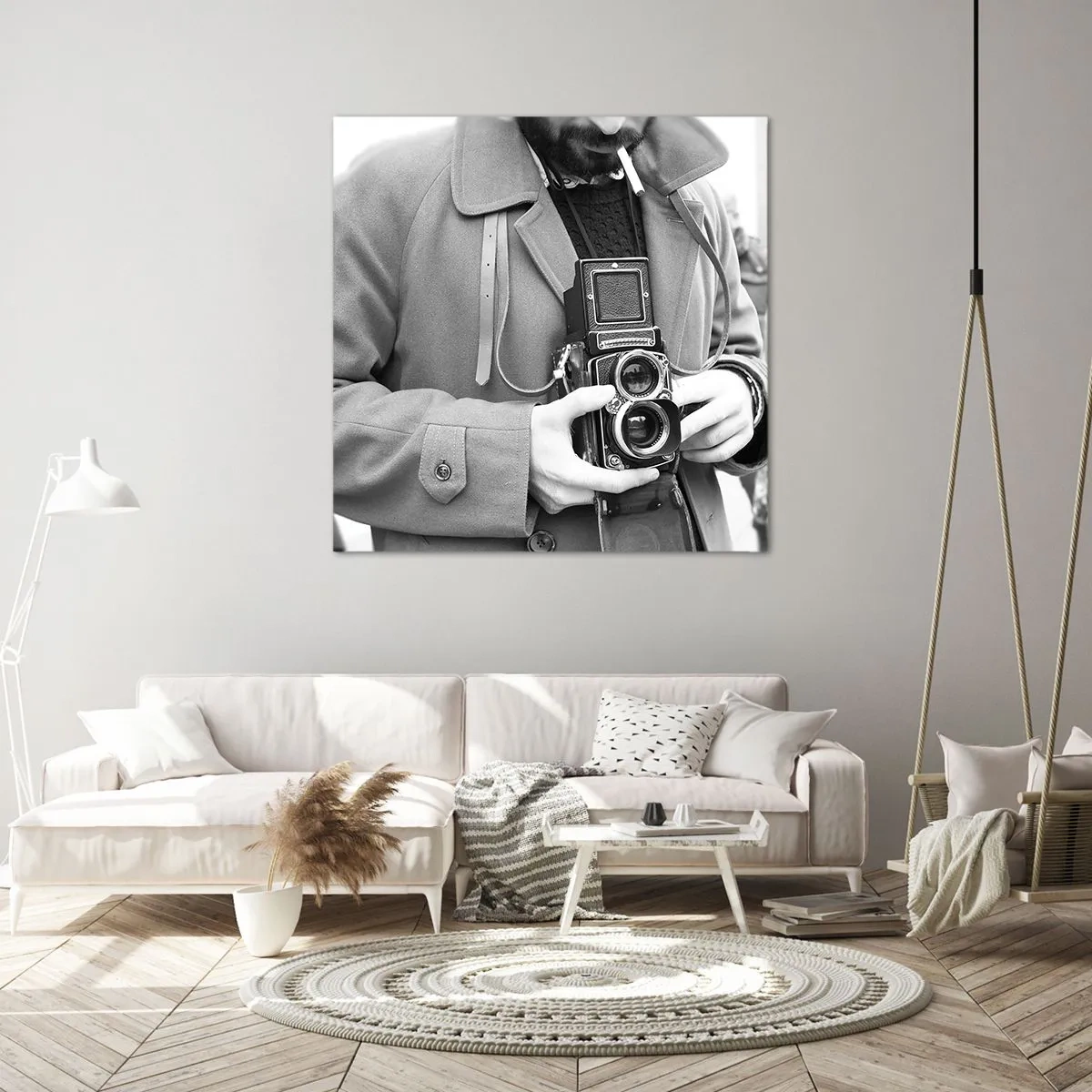 Bild auf Leinwand - Leinwandbild - Retro-Stil - 50x50 cm