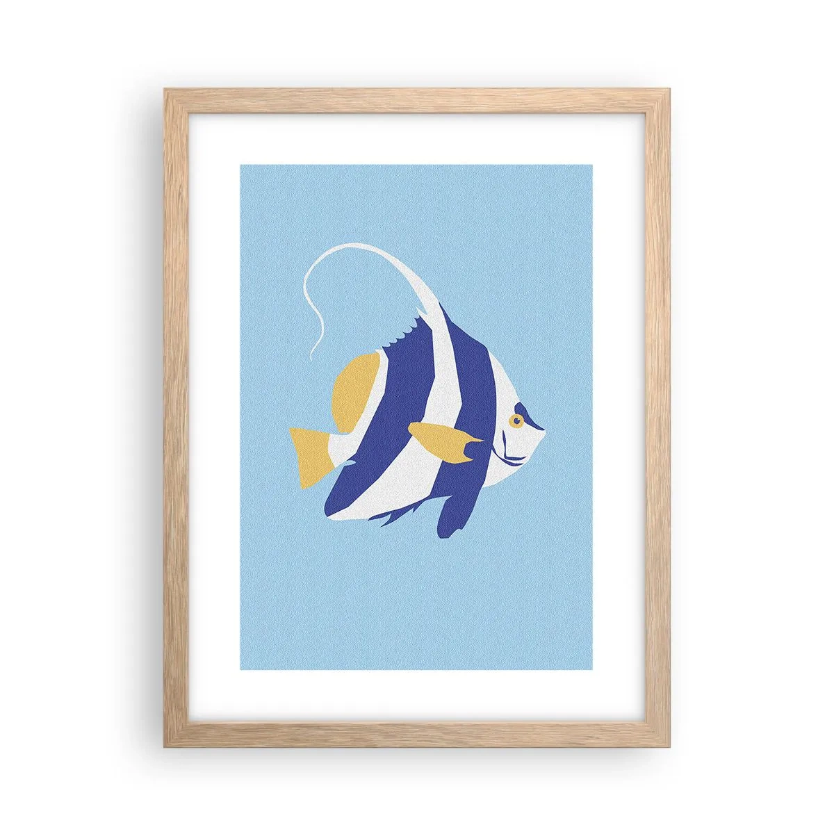 Poster in einem Rahmen aus heller Eiche - Vermisse tropische Gewässer - 30x40 cm