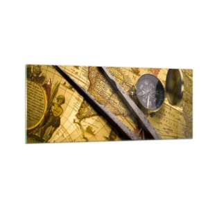 Glasbild - Bild auf glas - Wo sind diese Schätze? - 100x40 cm