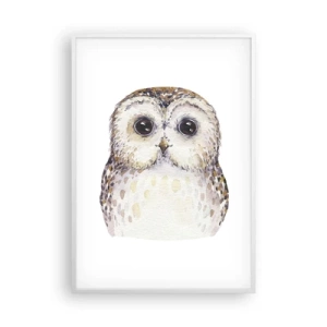 Poster in einem weißen Rahmen - Schau mir in die Augen - 70x100 cm