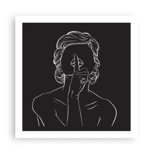 Poster - Schönheit erblüht in der Stille - 60x60 cm