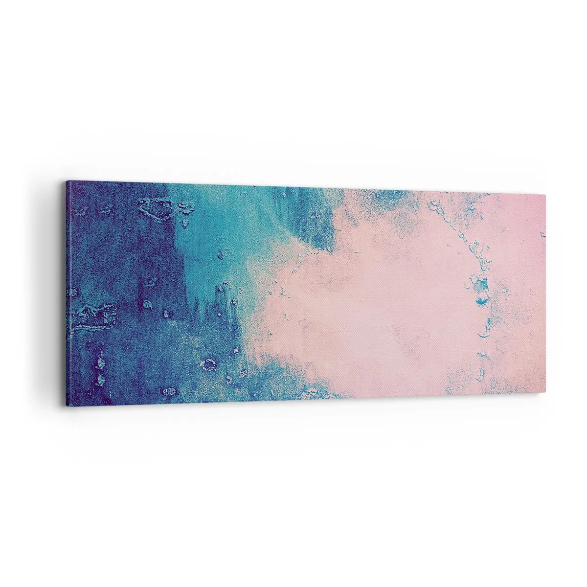 Bild auf Leinwand - Leinwandbild - Himmelsblaue Umarmungen - 100x40 cm