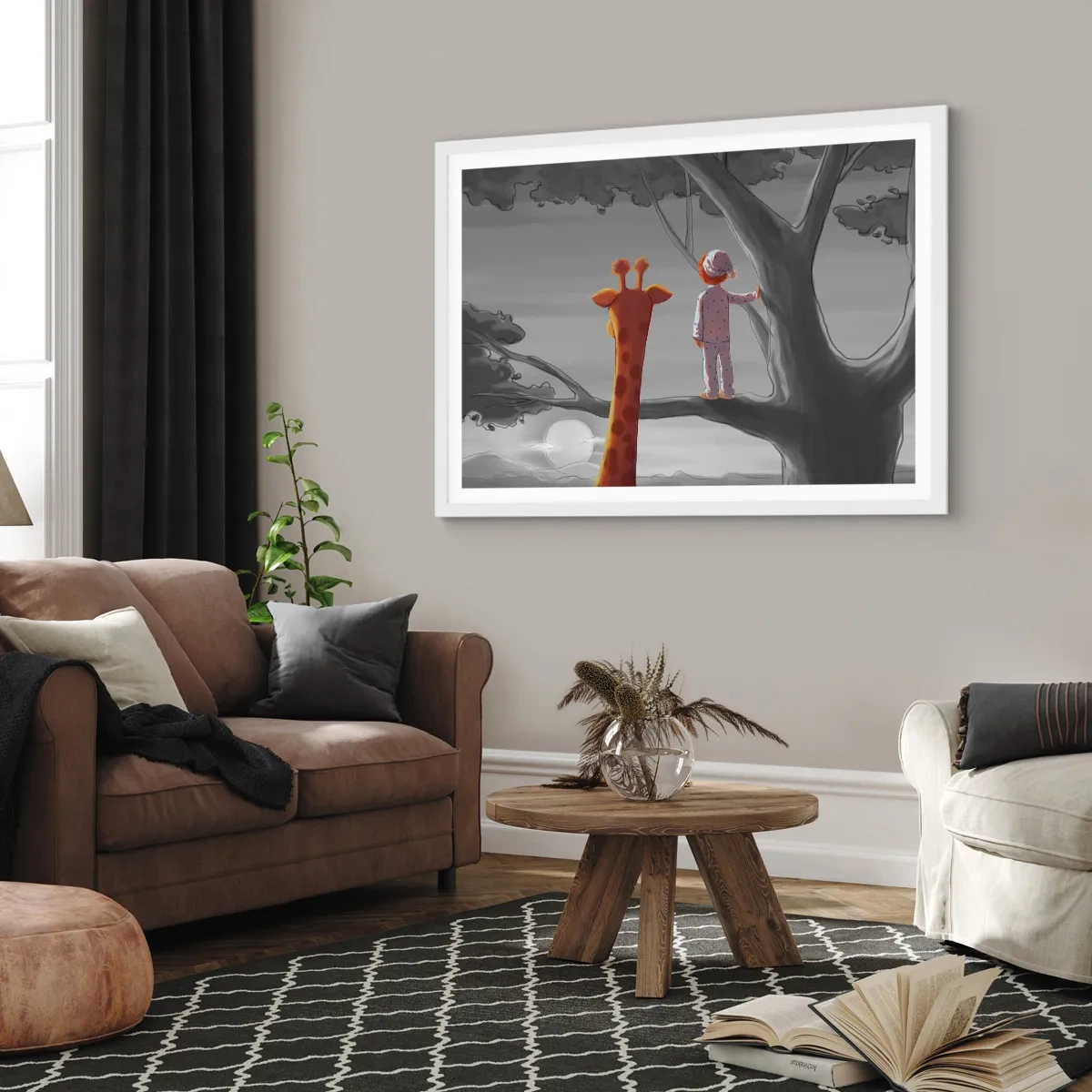 Poster in einem weißen Rahmen - Das passiert wirklich - 70x50 cm