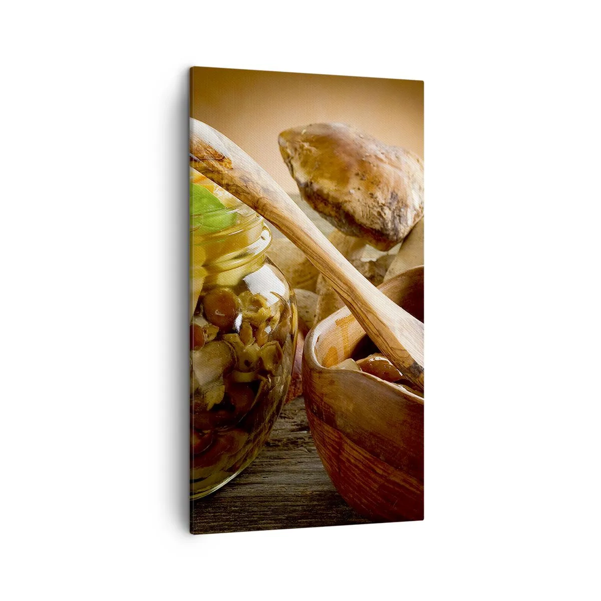 Bild auf Leinwand - Leinwandbild - Ob frisch oder gesalzen, oder in der Herbstsaison ... - 45x80 cm