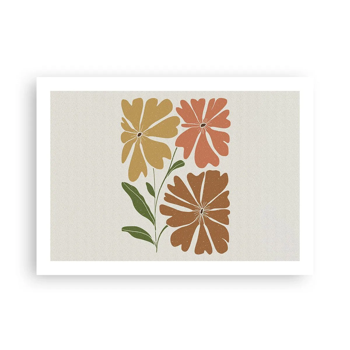 Poster - Natur und Geometrie - 70x50 cm