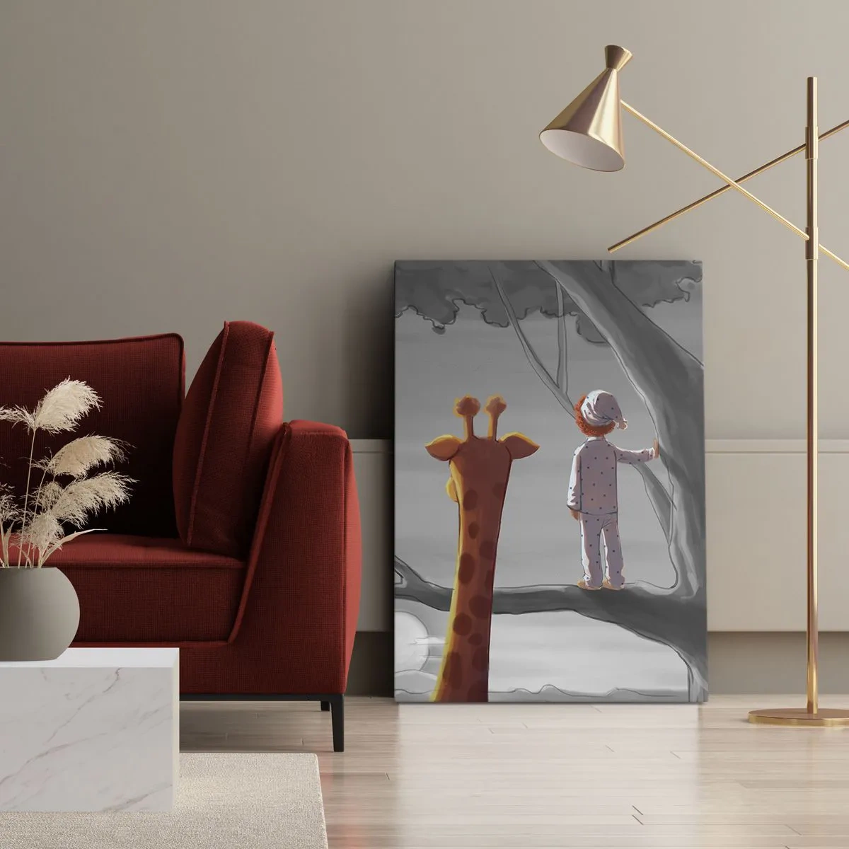 Bild auf Leinwand - Leinwandbild - Das passiert wirklich - 45x80 cm