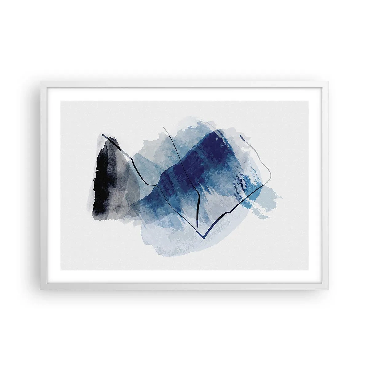 Poster in einem weißen Rahmen - Eisberg - 70x50 cm