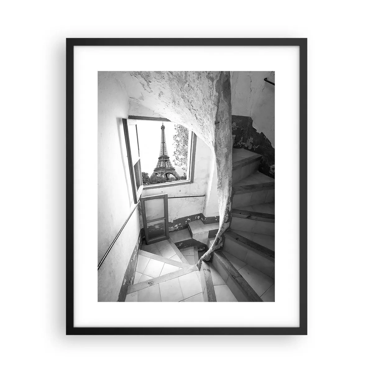 Poster in einem schwarzem Rahmen - Was für eine Aussicht! - 40x50 cm