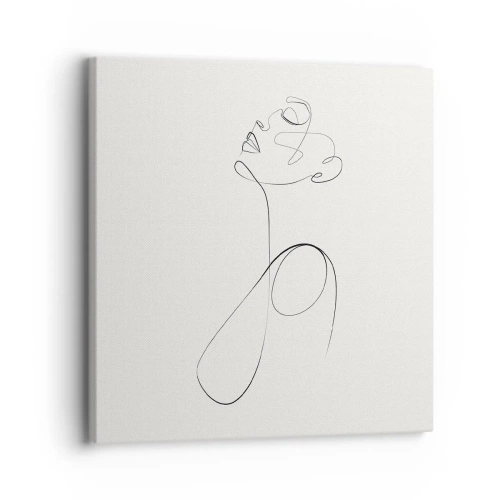 Bild auf Leinwand - Leinwandbild - Versunken in Träumen - 30x30 cm