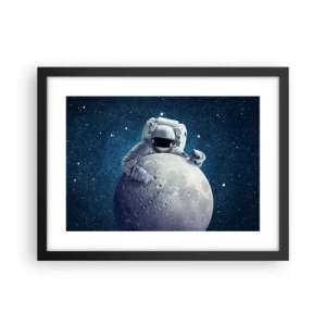 Poster in einem schwarzem Rahmen - Weltraumjoker - 40x30 cm