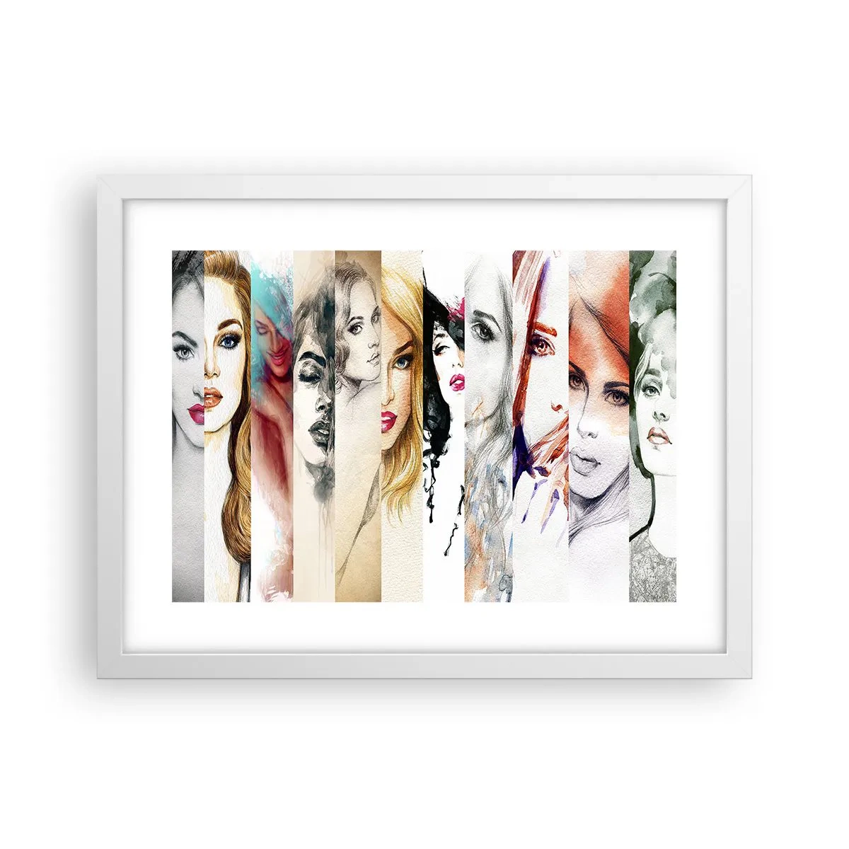 Poster in einem weißen Rahmen - Und es ist immer DU - 40x30 cm