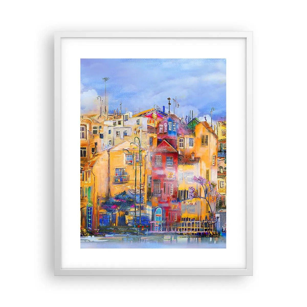 Poster in einem weißen Rahmen - Wir sind zusammen - 40x50 cm