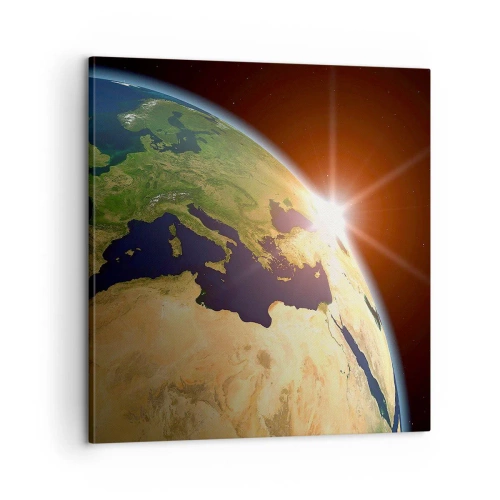 Bild auf Leinwand - Leinwandbild - Sonnenaufgang - 60x60 cm