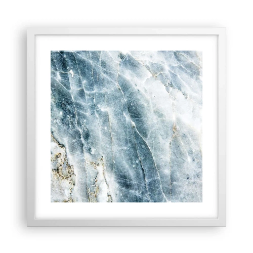 Poster in einem weißen Rahmen - Eiswelt - 40x40 cm
