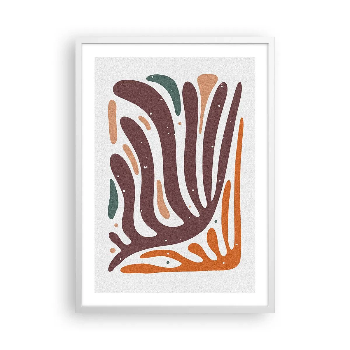 Poster in einem weißen Rahmen - Strahlende organische Komposition - 50x70 cm