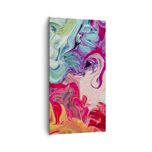 Bild auf Leinwand - Leinwandbild - Die Geburt der Farben - 65x120 cm