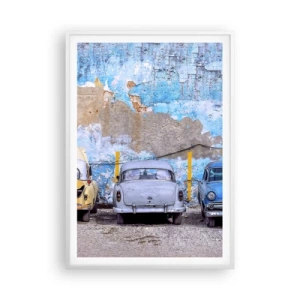 Poster in einem weißen Rahmen - Treffen der Veteranen - 70x100 cm