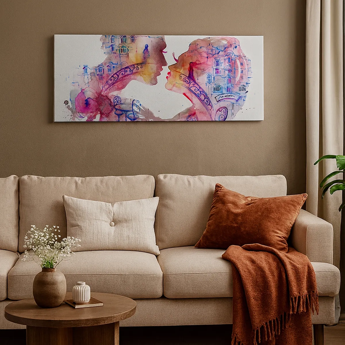 Bild auf Leinwand - Leinwandbild - Die geheime Seufzerbrücke - 30x30 cm